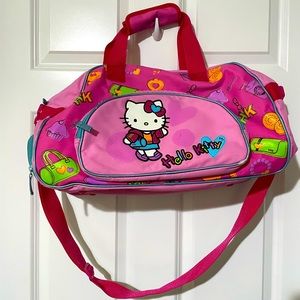 Hello Kitty Duffle Bag Carry On Weekend Bag
